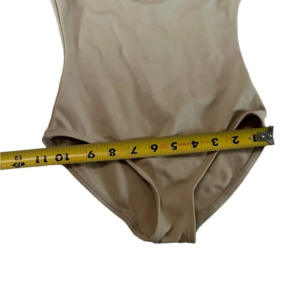 Capezio Nude Leotard Bodysuit Size Medium